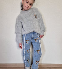 Fluffy Bow Sweater - Pinkish Flamingo