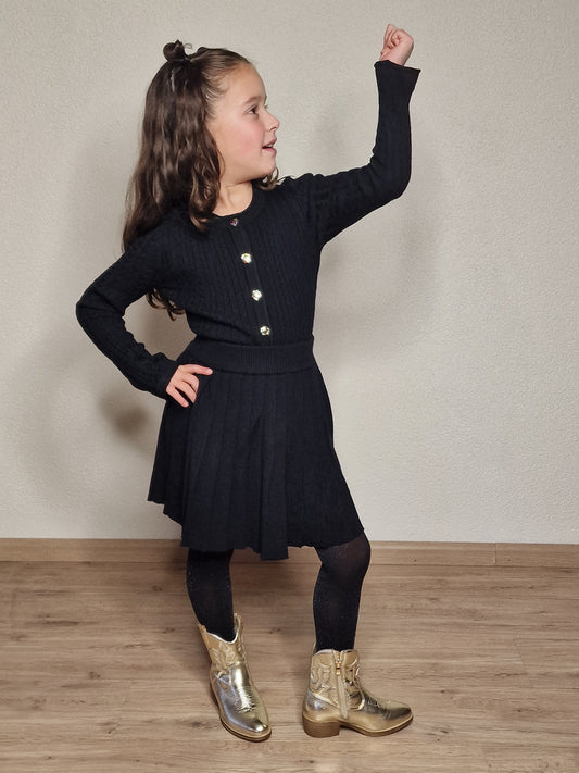 Zwarte Knit 2-delig