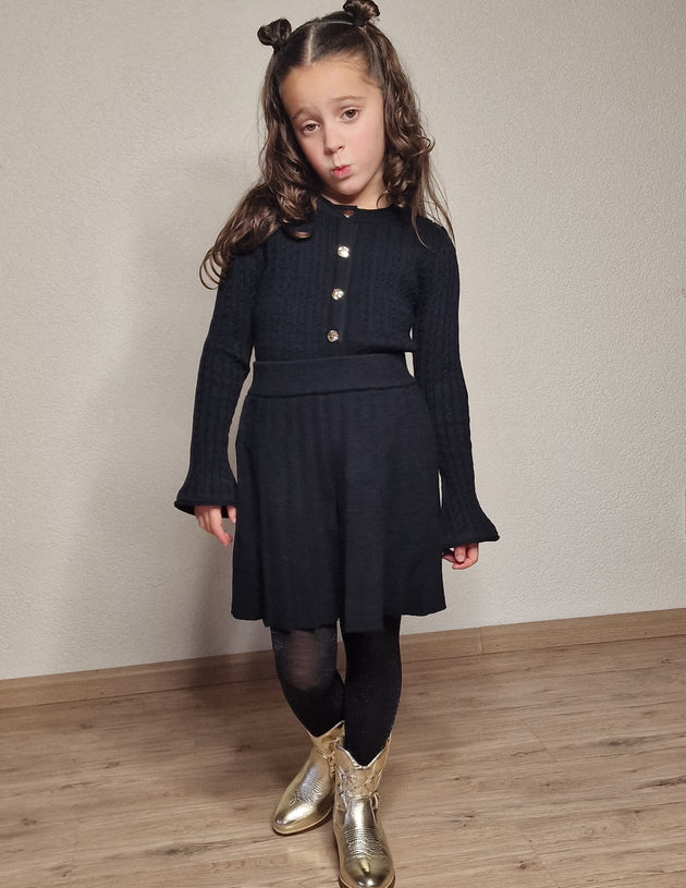 Zwarte Knit 2-delig