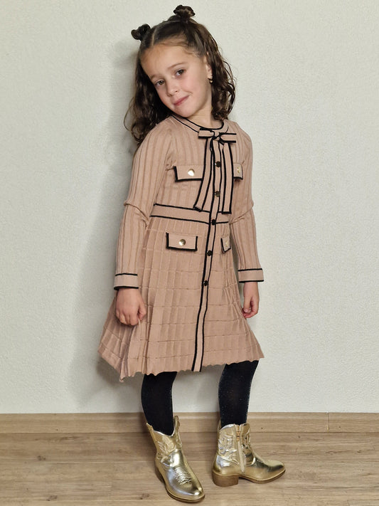 Camel Bow Dress