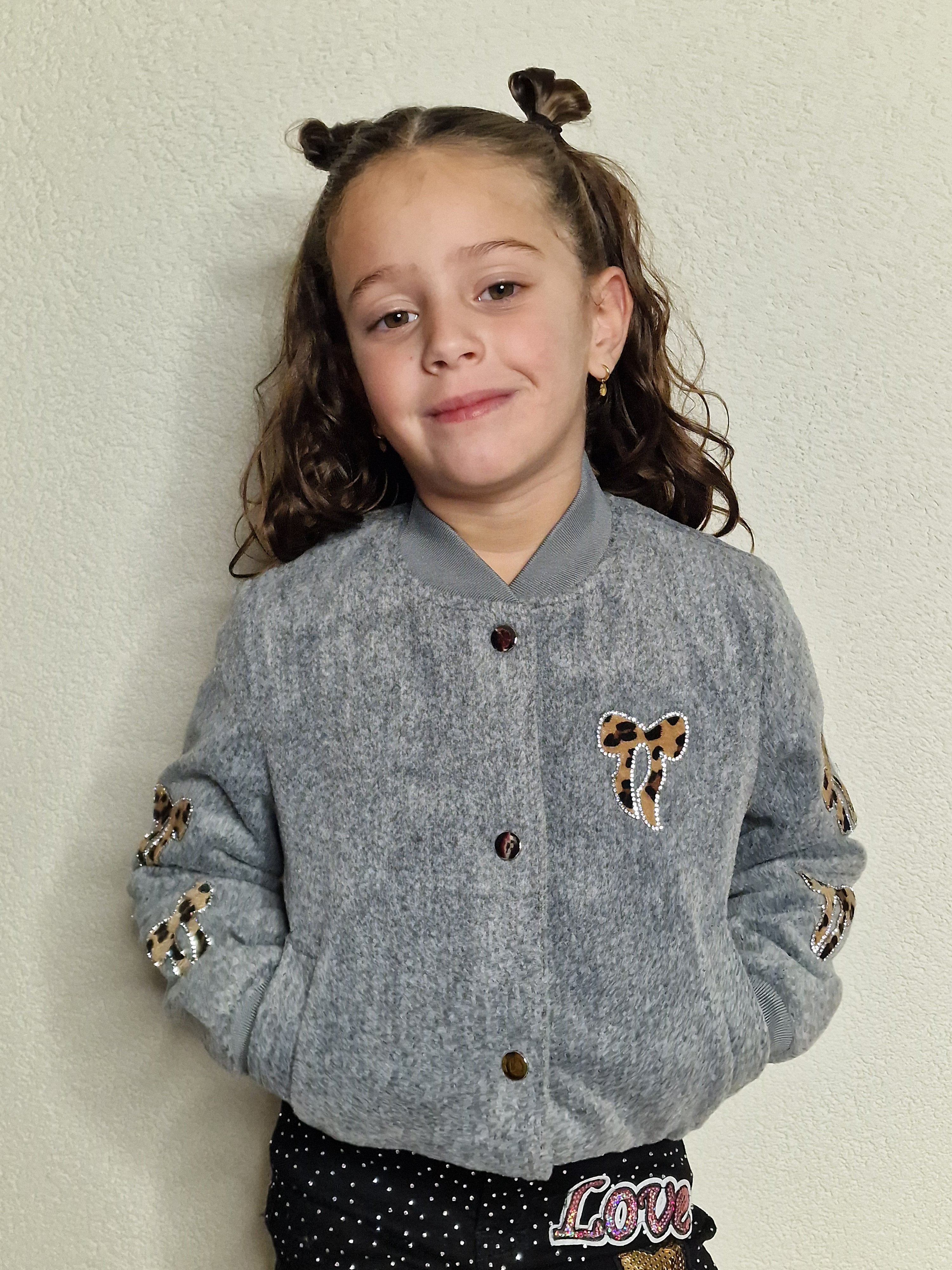 Fluffy Bow Bomberjack