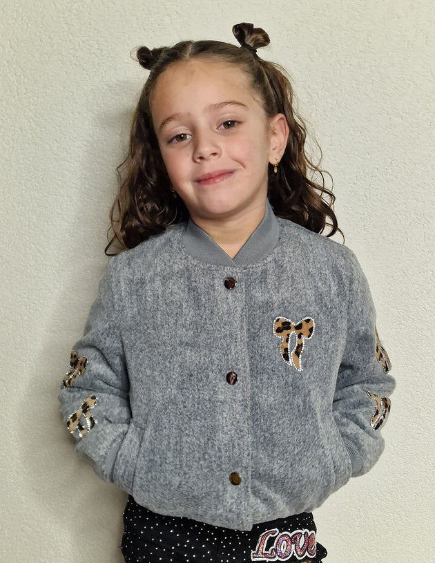 Fluffy Bow Bomberjack