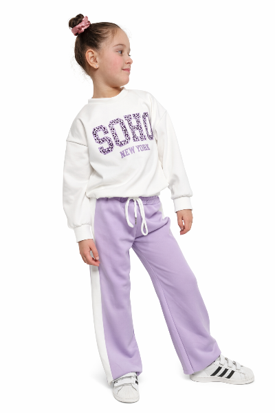 SOHO New York Sweater Set - Leopard Paars