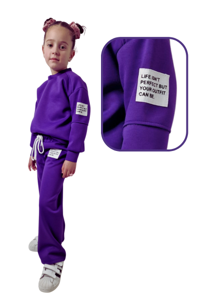 Dark Purple Sweater Set