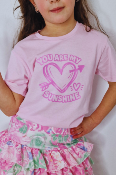 Roze T-shirt You Are My Sunshine
