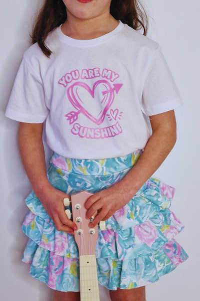 Wit T-shirt You Are My Sunshine